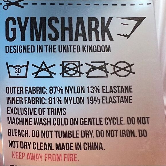 Gymshark Women’s Sheer Blue Tie Front Crew Neck Crop T-shirt Size Medium - Picture 6 of 6